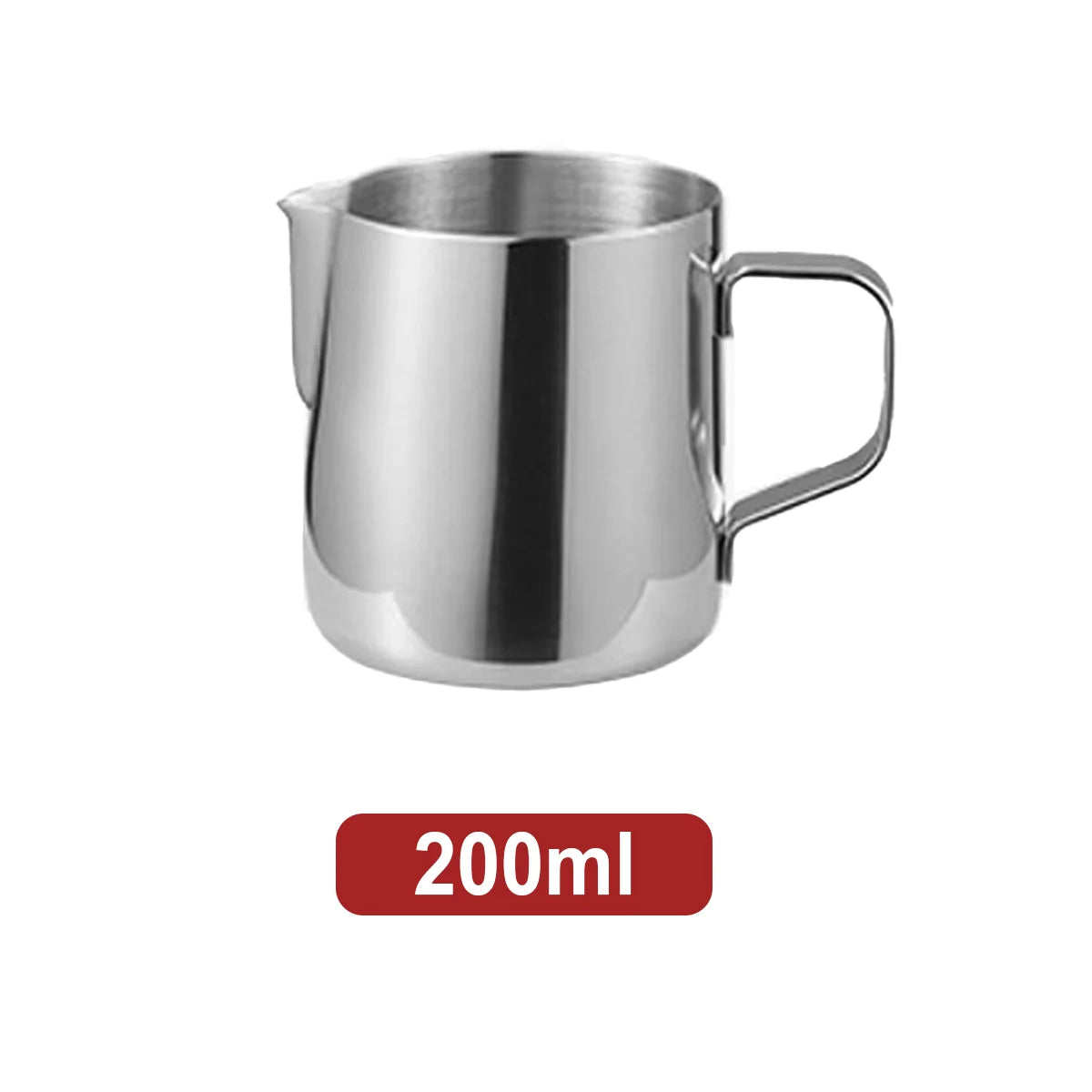 Leeseph Stainless Steel Milk Frothing Pitcher with Drip Resistant Spout, Latte Art Pitcher for Cappuccino Espresso Barista&Home Peaceful Pleasures Health and Wellness 200ML