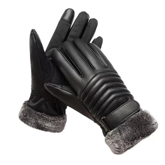 RooRuns Winter Motorcycle Gloves – Thermal Windproof Touchscreen Motorcycle Riding Gloves Peaceful Pleasures Health and Wellness black