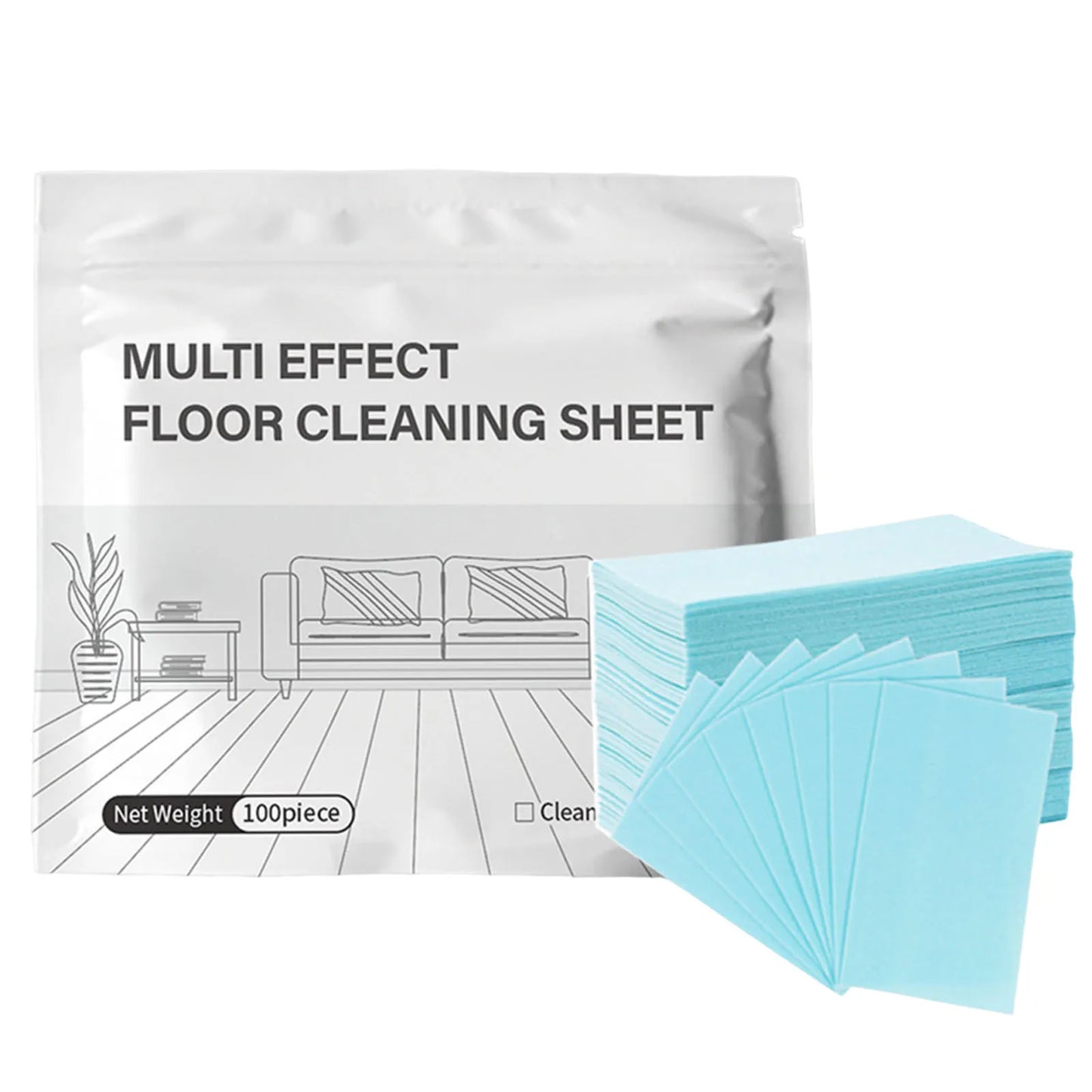 Disposable Home Floor Cleaner Multi-Functional Household Cleaning Sheet Scented Tile Brightening Clean Tablets for Tile Floors Peaceful Pleasures Health and Wellness Blue 11