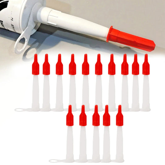 Silicone Tube Nozzle Cap Replacement Tips Caulk Red Cartridge Spare Peaceful Pleasures Health and Wellness Default Title
