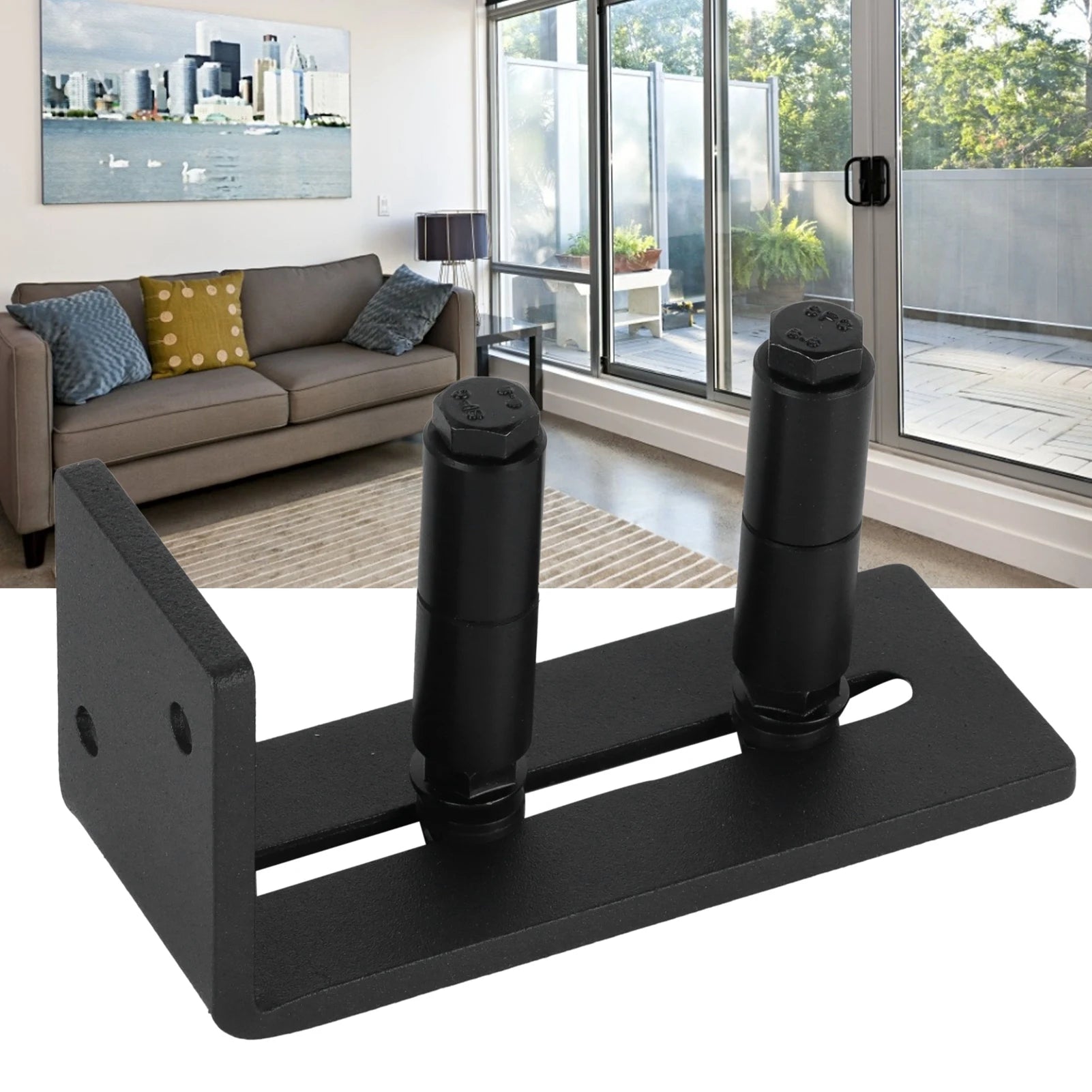 Barn Door Floor Sliding Door Sliding Barn Door Carbon Steel Bottom Floor Roller Kit Hardware Accessory Peaceful Pleasures Health and Wellness