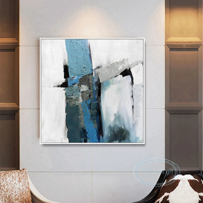 Custom Wall Art Decoration Living Room Bedroom Canvas Picture Hand Painted Abstract Oil Painting Restaurant Hotel Hanging Poster Peaceful Pleasures Health and Wellness