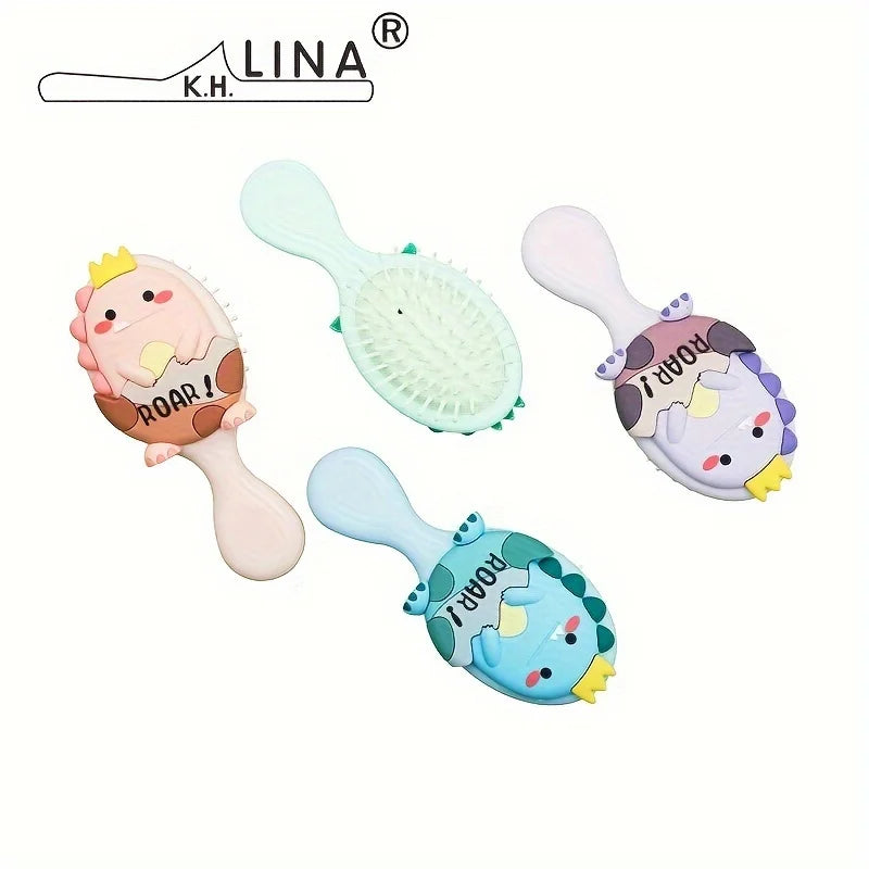 Dinosaur Mini Detangling Brush – Air Cushion Scalp Massager