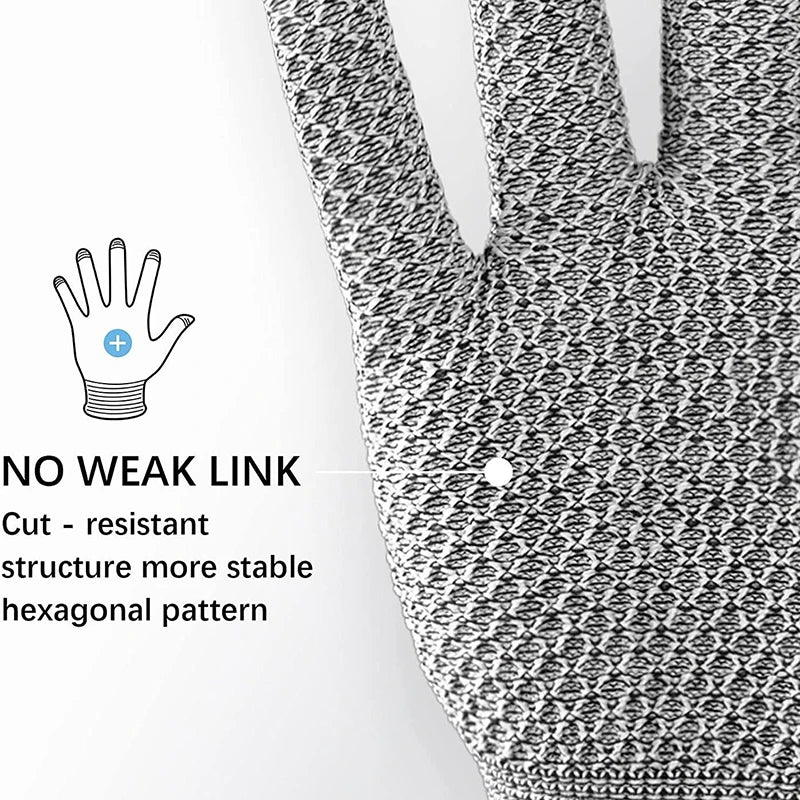 Grade 5 Anti-cut and Wear-resistant Pineapple Pattern Kitchen Slaughtering and Fish Killing Anti-cut Breathable Gloves Peaceful Pleasures Health and Wellness