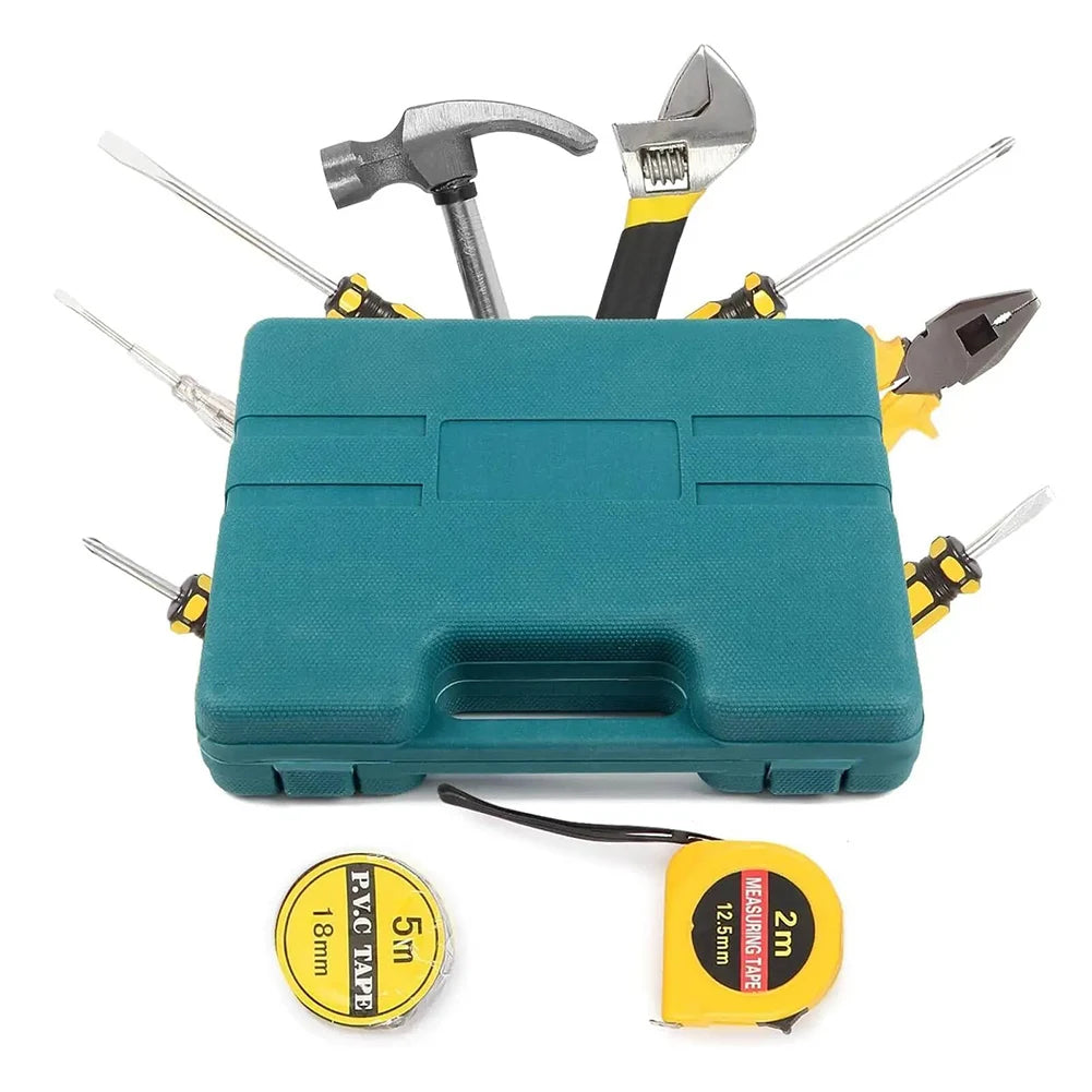 12-Piece Home Tool Set with Case | Portable Essential Kit Home Tool Set Peaceful Pleasures Health and Wellness
