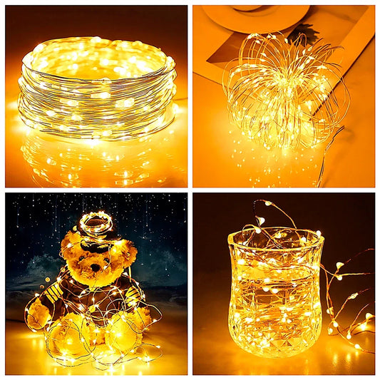 USB LED Copper Wire Fairy String Lights 5M/10M/20M Waterproof LED Fairy String Lights Peaceful Pleasures Health and Wellness