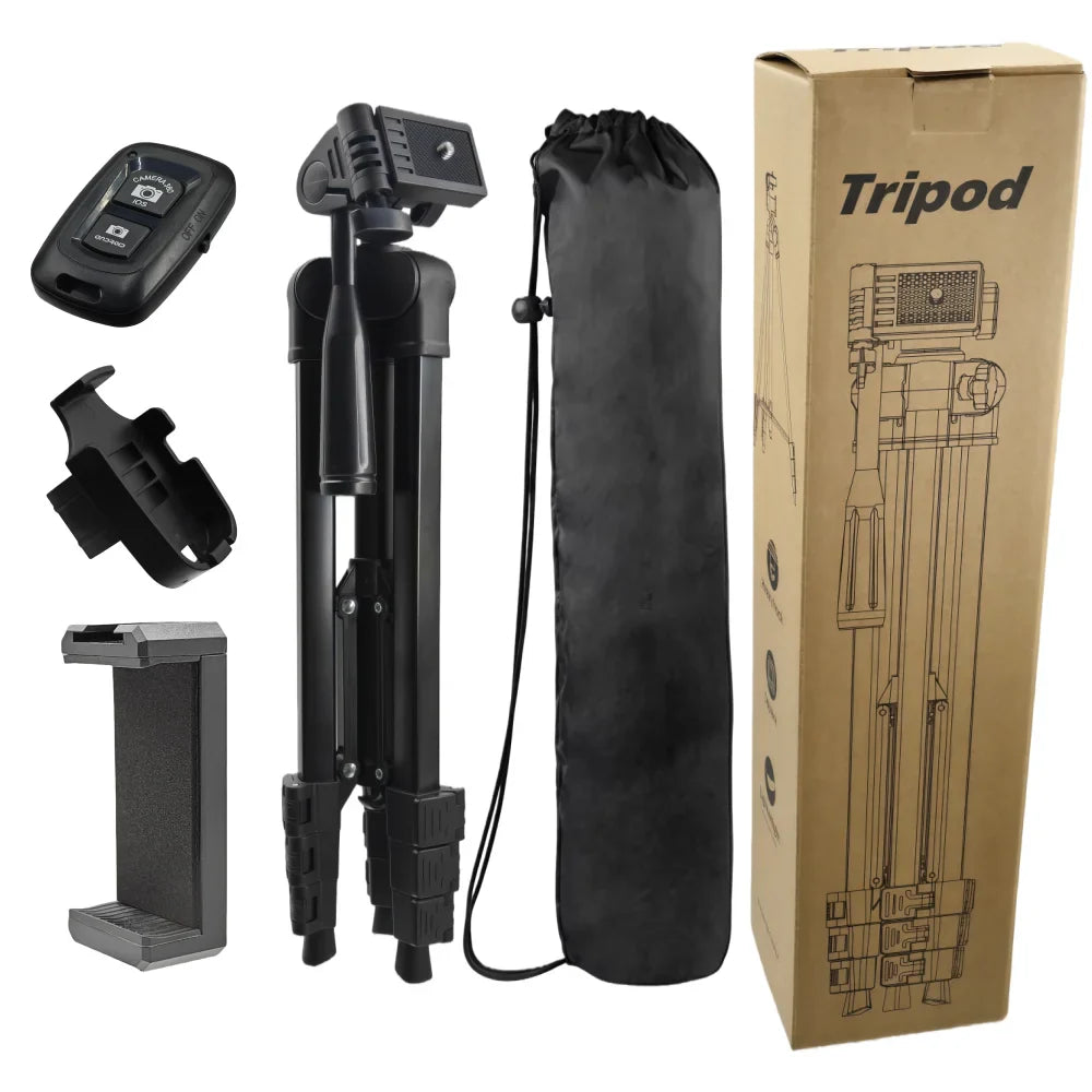 VeFly 1.06m Aluminum Tripod + Bluetooth Remote & Travel Bag