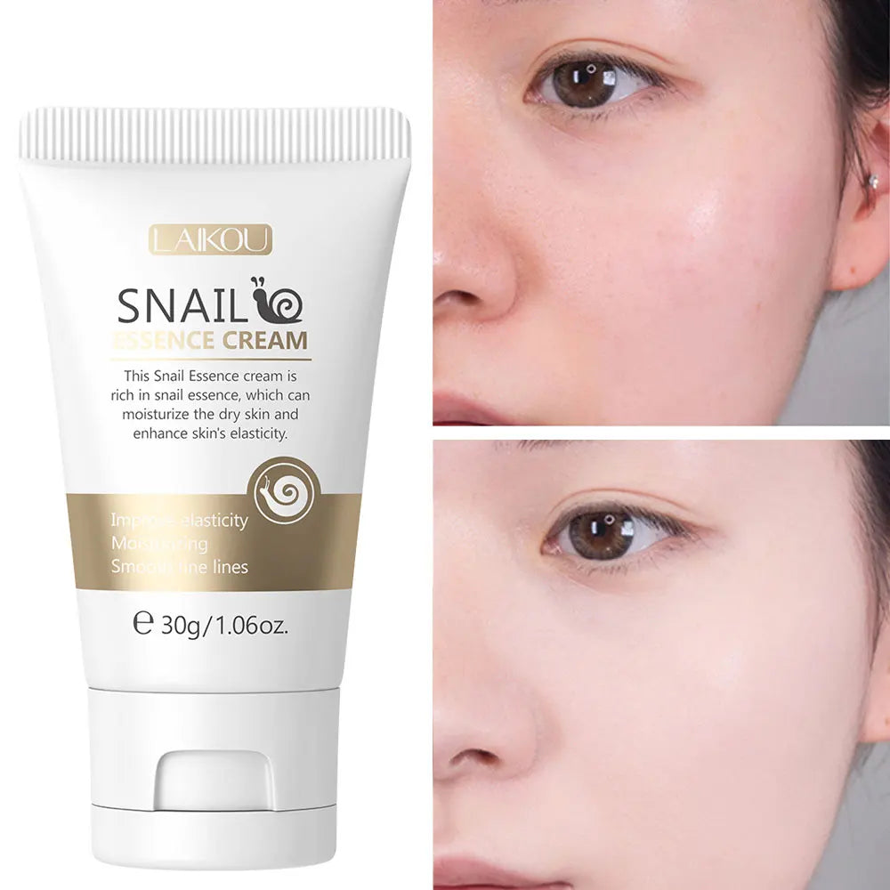 Snail Face Cream Beauty Products Anti-aging Essence Facial Wrinkles Remover Skincare Moisturizer 30g Snail Nourishing Cream Peaceful Pleasures Health and Wellness