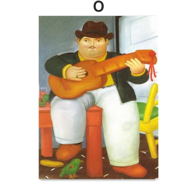Fernando Botero Women Dancing Circus Canvas Wall Art Print