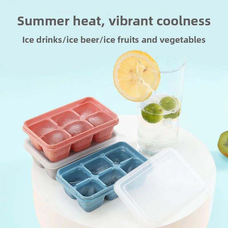1/2pcs Homemade silicone DIY ice freezer for summer use, personalized ice making box, whiskey cube ice freezer box Peaceful Pleasures Health and Wellness