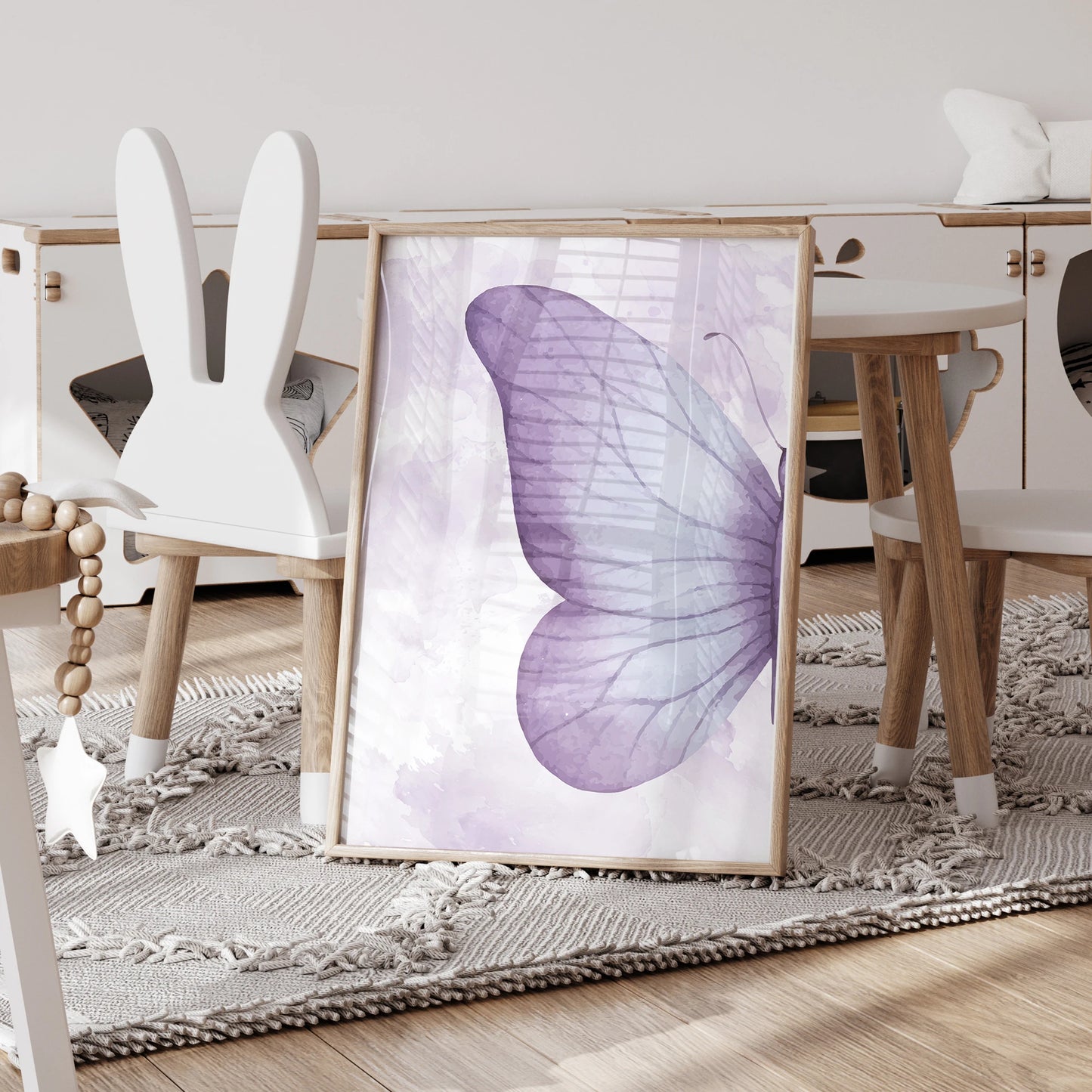 Personalized Name Colorful Butterfly 3-Piece Canvas Wall Art