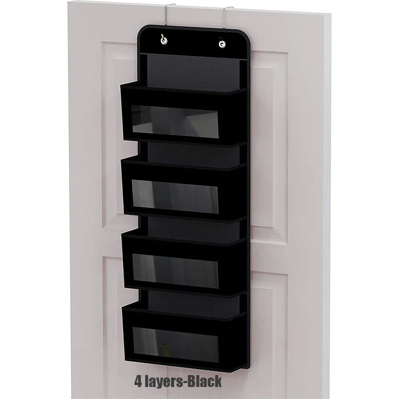 Over the Door Hanging Organizer – 1–5 Pockets, Wall Mount