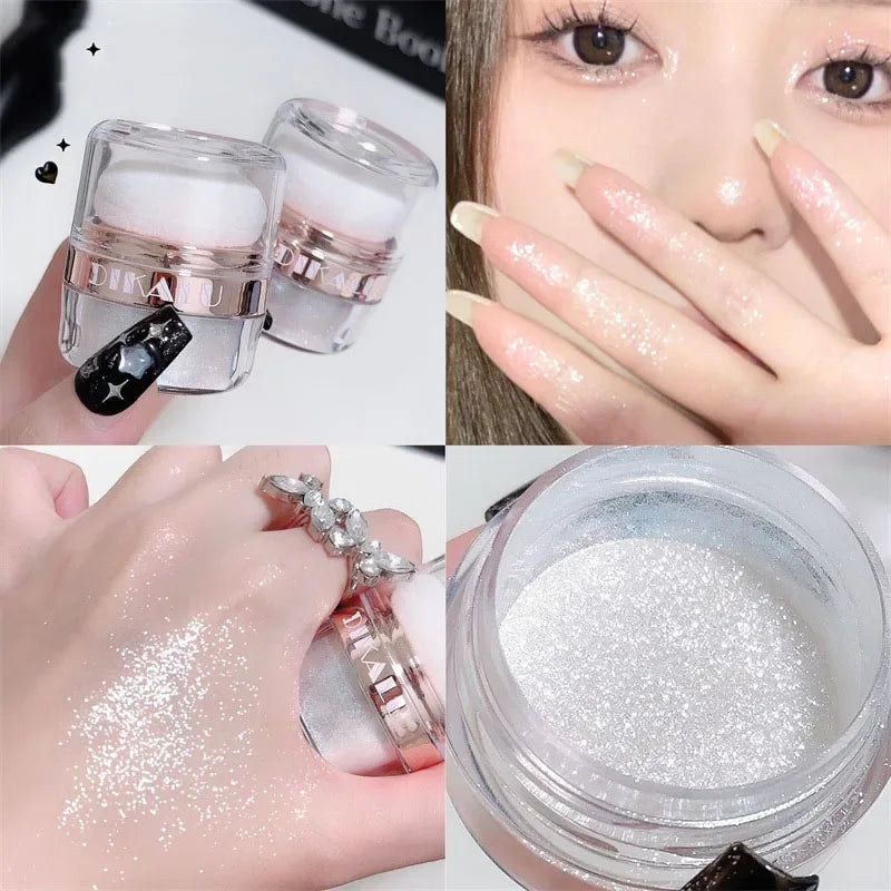 DIKALU Fairy Body Glitter Powder – Moonlight White Highlighter