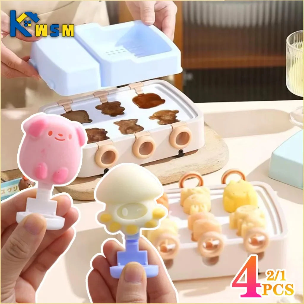 Kids Silicone Popsicle Mold – Cute Animal Boat Shape | BPA-Free
