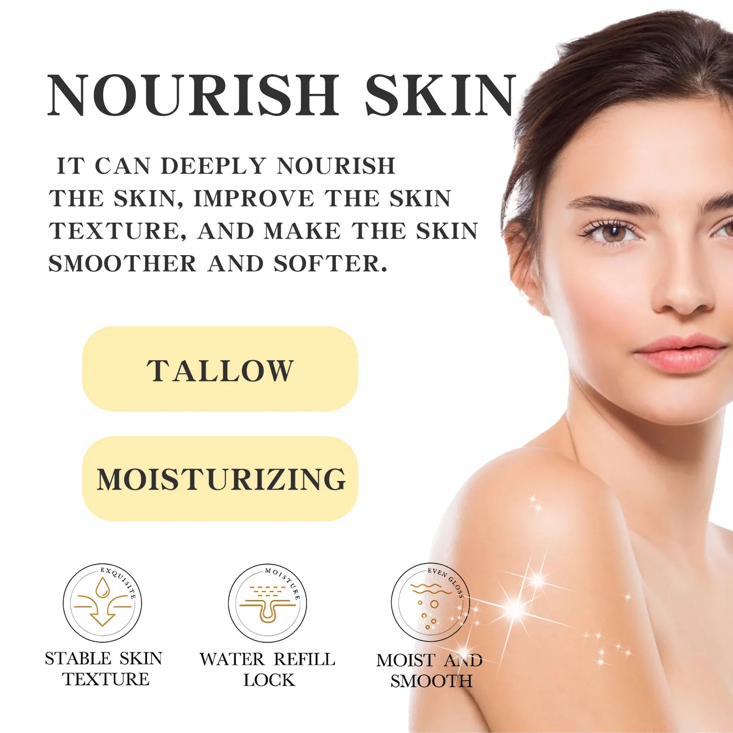 OceAura Tallow Body Cream – Deep Moisturizer for Dry Skin 120g