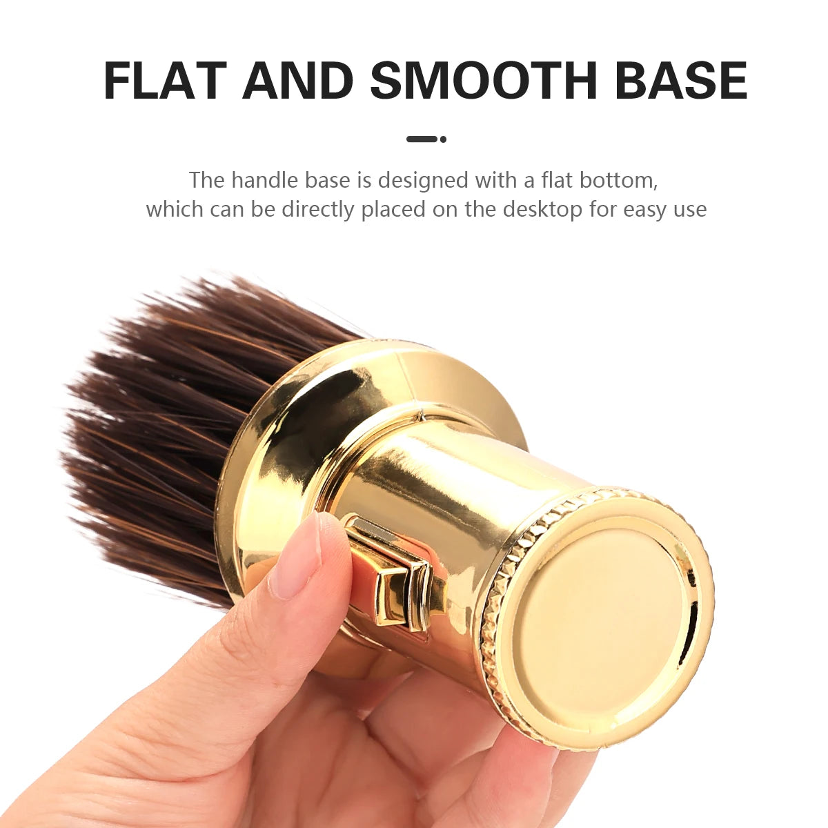 Neck Duster Brush For Barbers Soft Bristle Hair Removal Sweep Ergonomic Handle Salon Cleaning Tool Easy to Clean Barber Supplies Peaceful Pleasures Health and Wellness