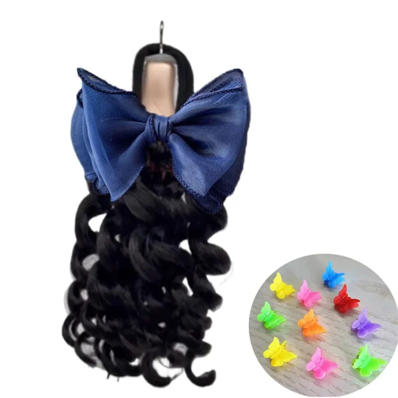 Girls Curly Ponytail Hair Extensions 2pcs – Kanekalon Style