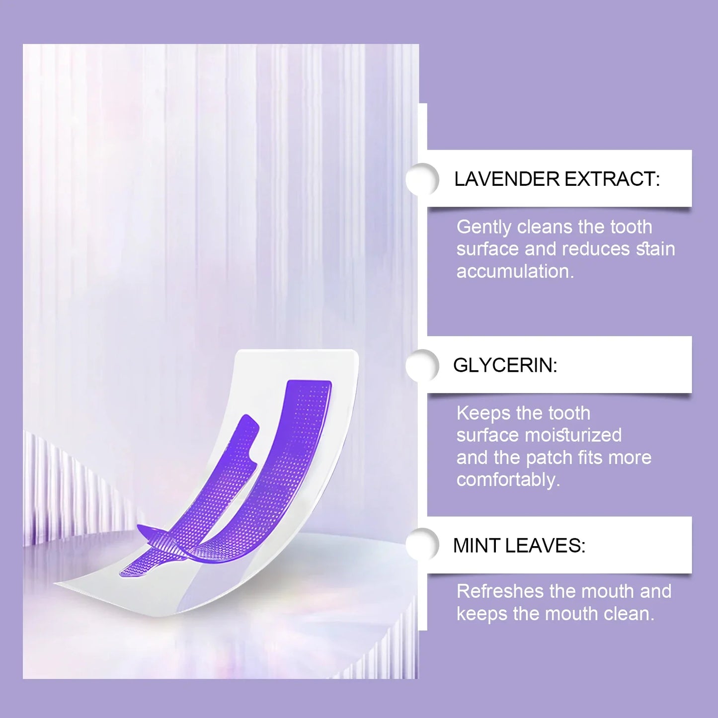 Oralhoe Purple Teeth Whitening Strips – 7pc Stain Removal
