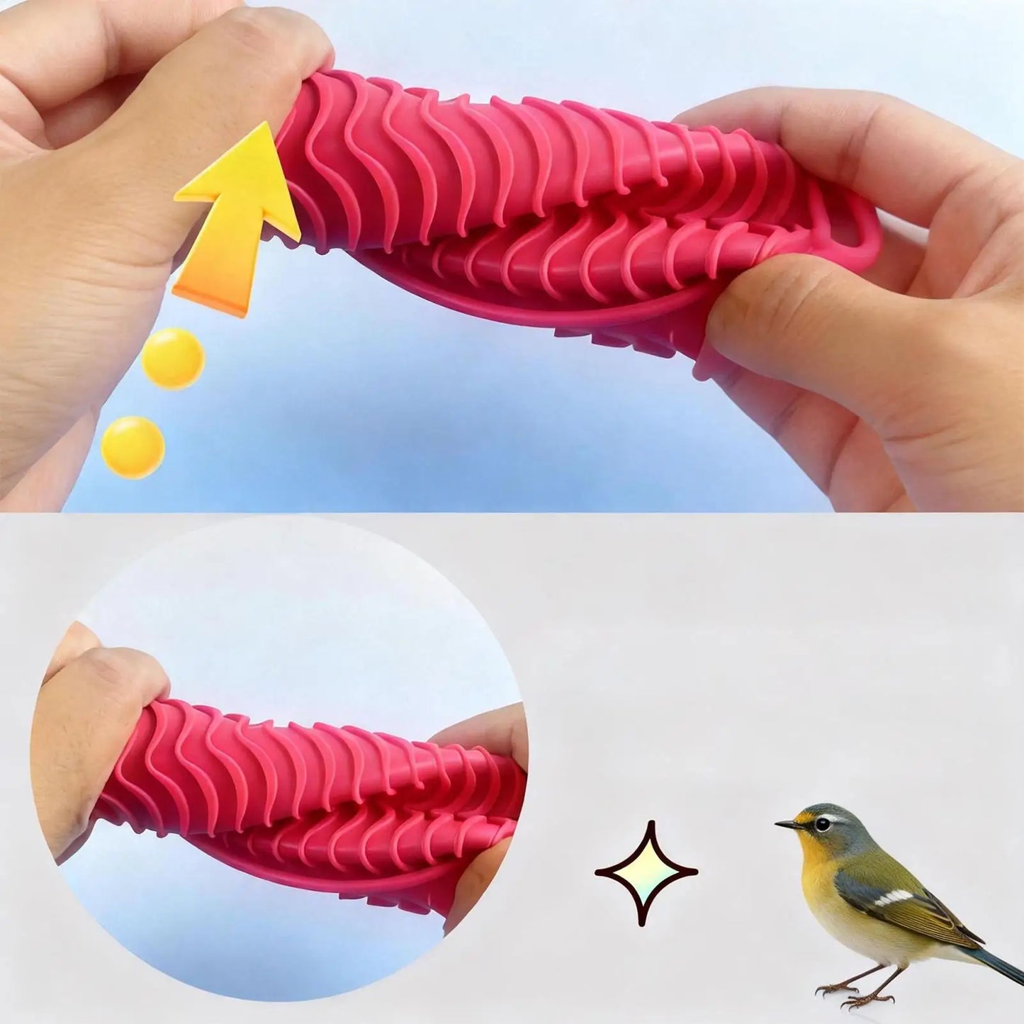 Silicone Bird Slow Feeder Mat – Parrot Foraging Puzzle Toy