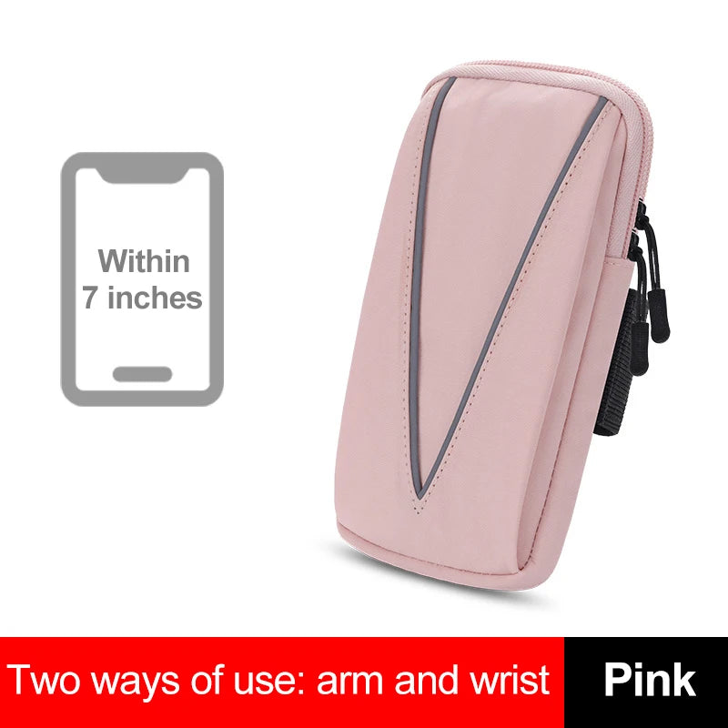 cell phone running armband Sport bag women Sports phone armband Mobile phone wrist stand Running racing accessories Wrist strap Peaceful Pleasures Health and Wellness Pink