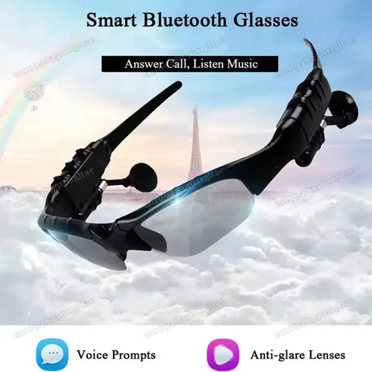 Smart Glasses Stereo Earphones Wireless Headset with Mic Glasses Sunglasses for Driving Cycling Sports Noise Reduction Headphon Peaceful Pleasures Health and Wellness