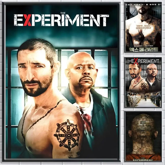 Movie T-The Experiment Poster HD Self Adhesive Waterproof Wall Art Ideal for Home Office Dorm Bedroom Great Gift Peaceful Pleasures Health and Wellness