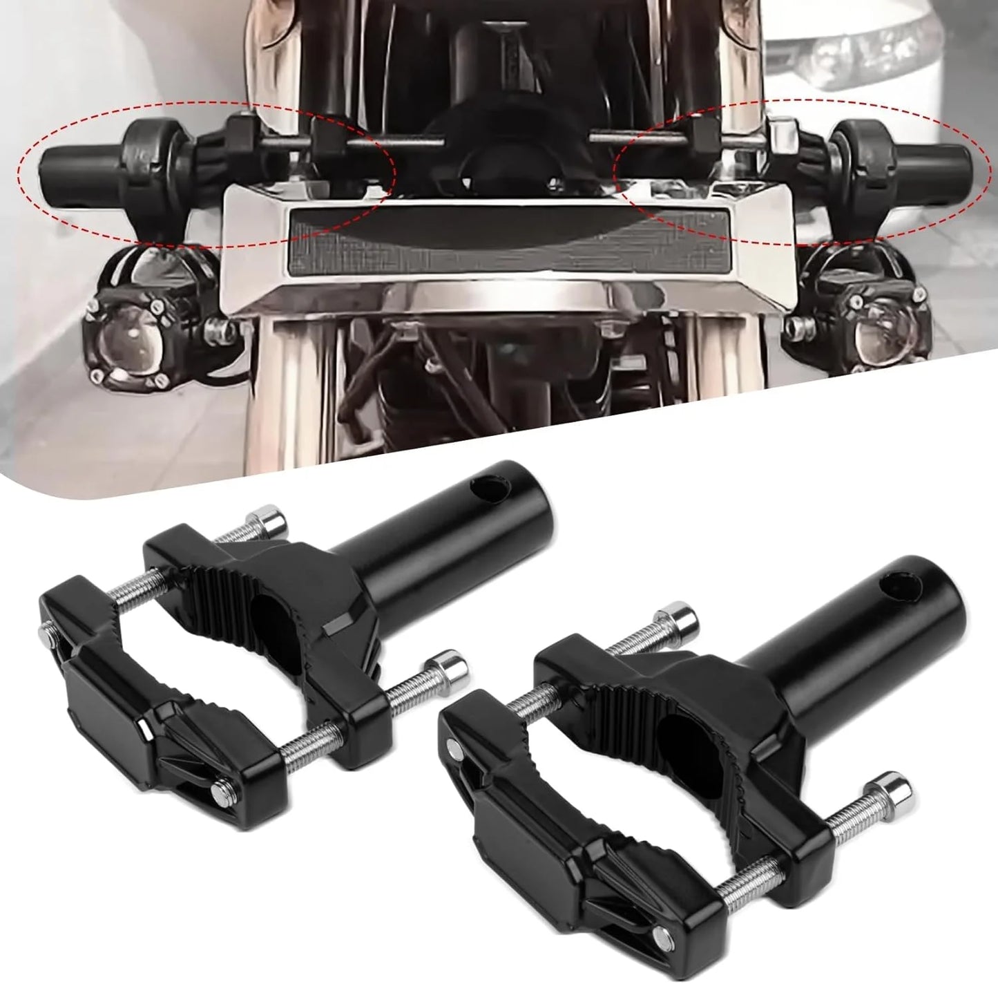 Motorcycle Headlight Mounting Bracket Strength Light Clamp Fog