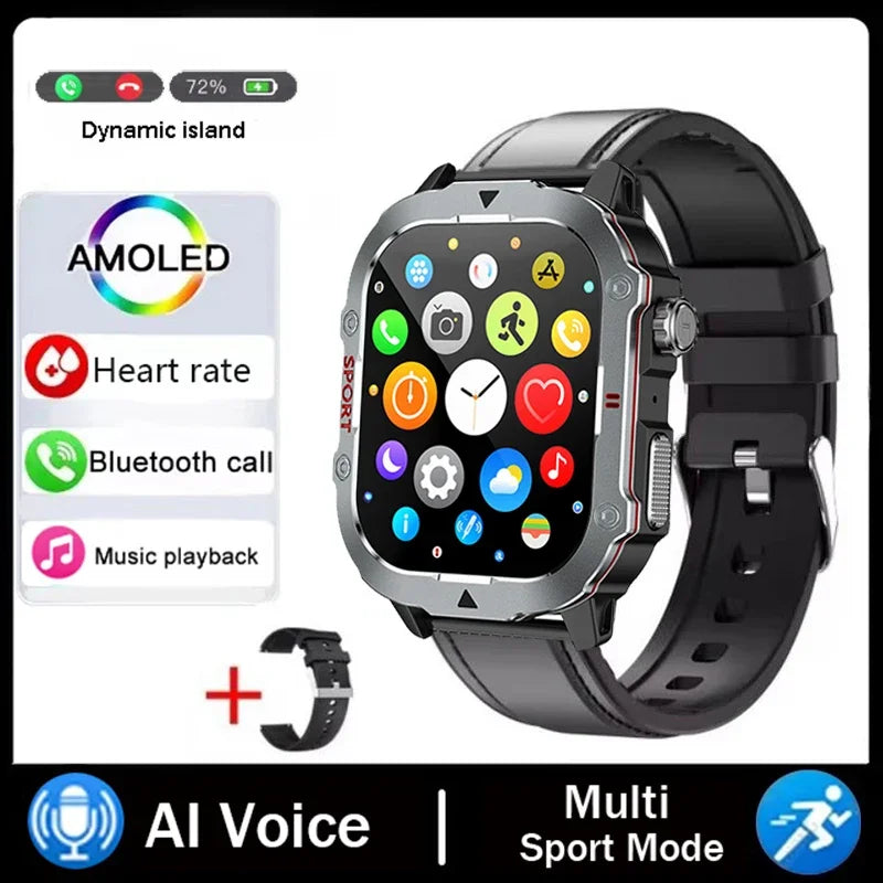 COTAUL Military Smartwatch Men | 2.19" BT Calling Fitness Tracker