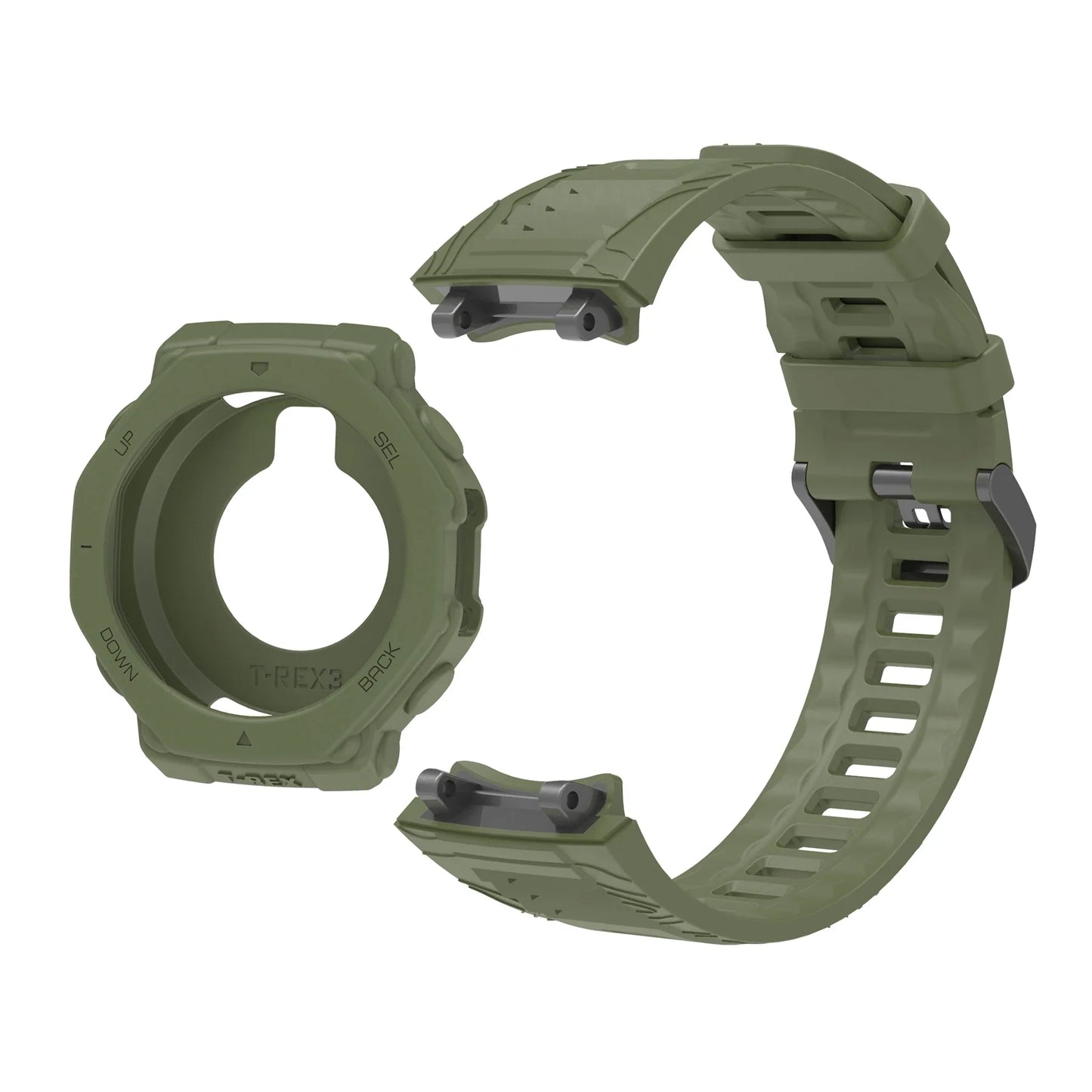 Silicone Watch Band & Case for Huami Amazfit T-Rex 3