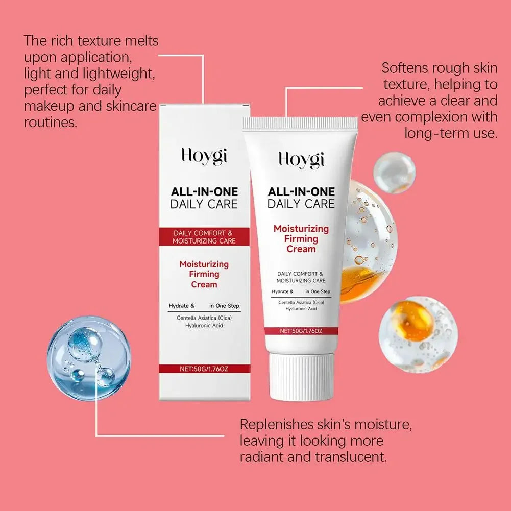 50ml Centella Moisturizing Cream Hyaluronic Acid Calming Shrink Pores Daily Nourishing Cream Strengthen Barrier Daily Skin Care Peaceful Pleasures Health and Wellness