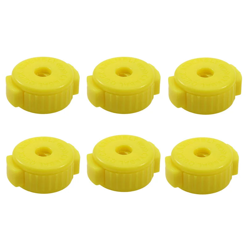 6Pcs Drum Set Quickly Release Caps Cymbal Nut Cymbal Installation Removal Stand Screw Caps Fixing Buckle Instrument Accessories Peaceful Pleasures Health and Wellness Yellow