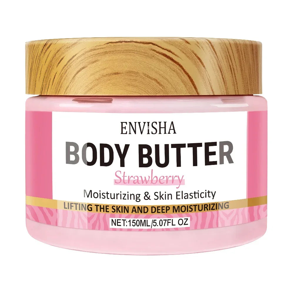 Strawberry Body Butter Lotion – Moisturizing & Brightening Cream Peaceful Pleasures Health and Wellness