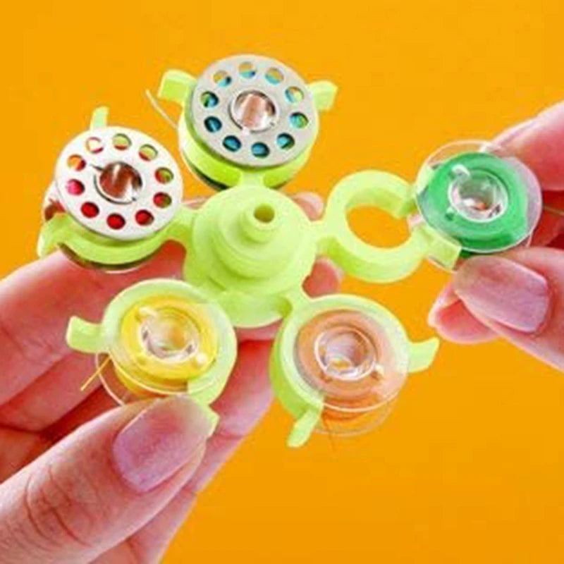 Rotary Bobbin Holder Tower Detachable Bobbin Clips Thread Storage Rack for Sewing Machine Bobbins Organizer Sewing Supplies Peaceful Pleasures Health and Wellness