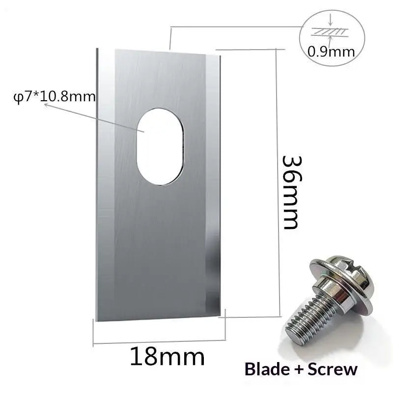 Grass Trimmer Replacement Blades w/ Screws – 9 to 30 Pcs Kit Trimmer Replacement Blades Peaceful Pleasures Health and Wellness Silver 18pcs