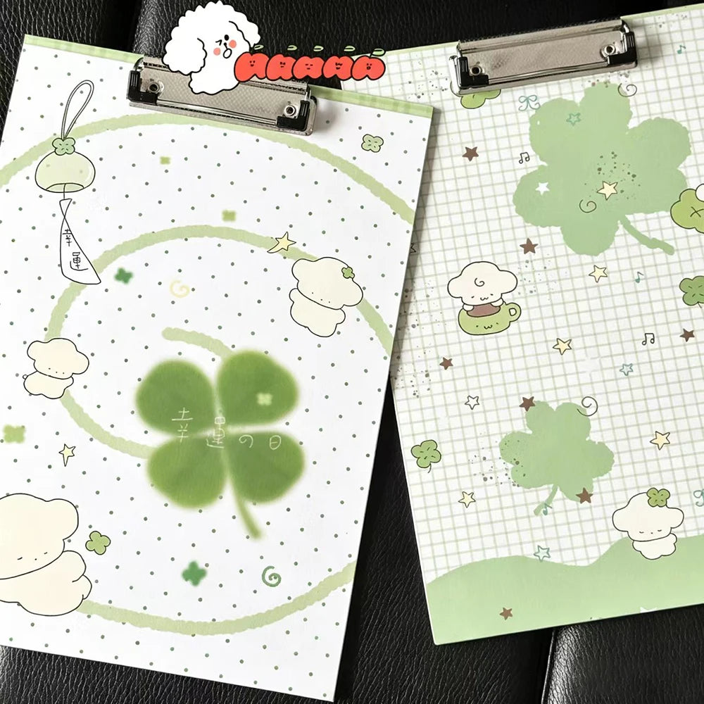 Creative Cartoon Multifunctional Four Leaf Clover A4 Folder Office