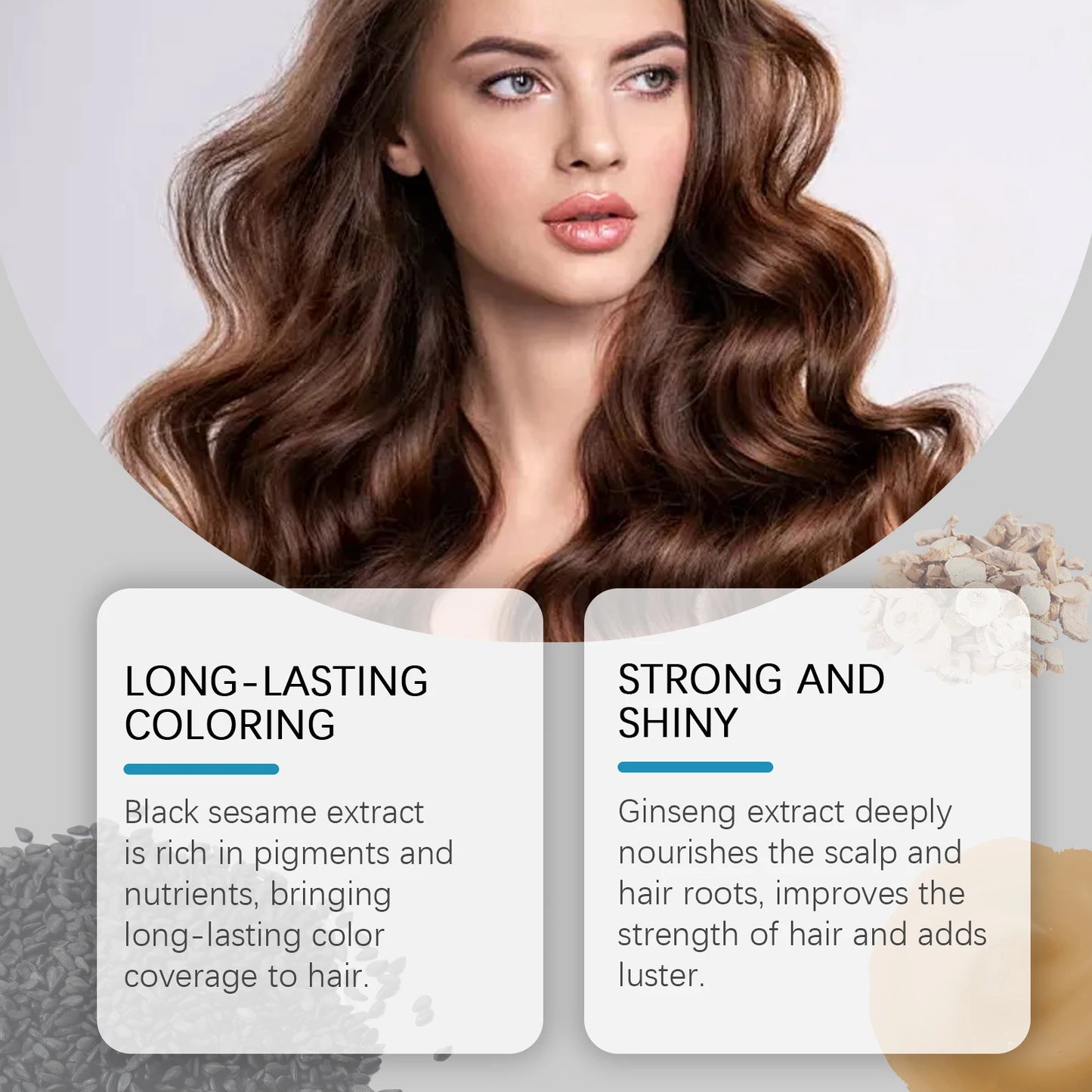 EELHOE Natural Hair Dye Shampoo | Gray & White Coverage, Herbal Formula, 100ml Peaceful Pleasures Health and Wellness