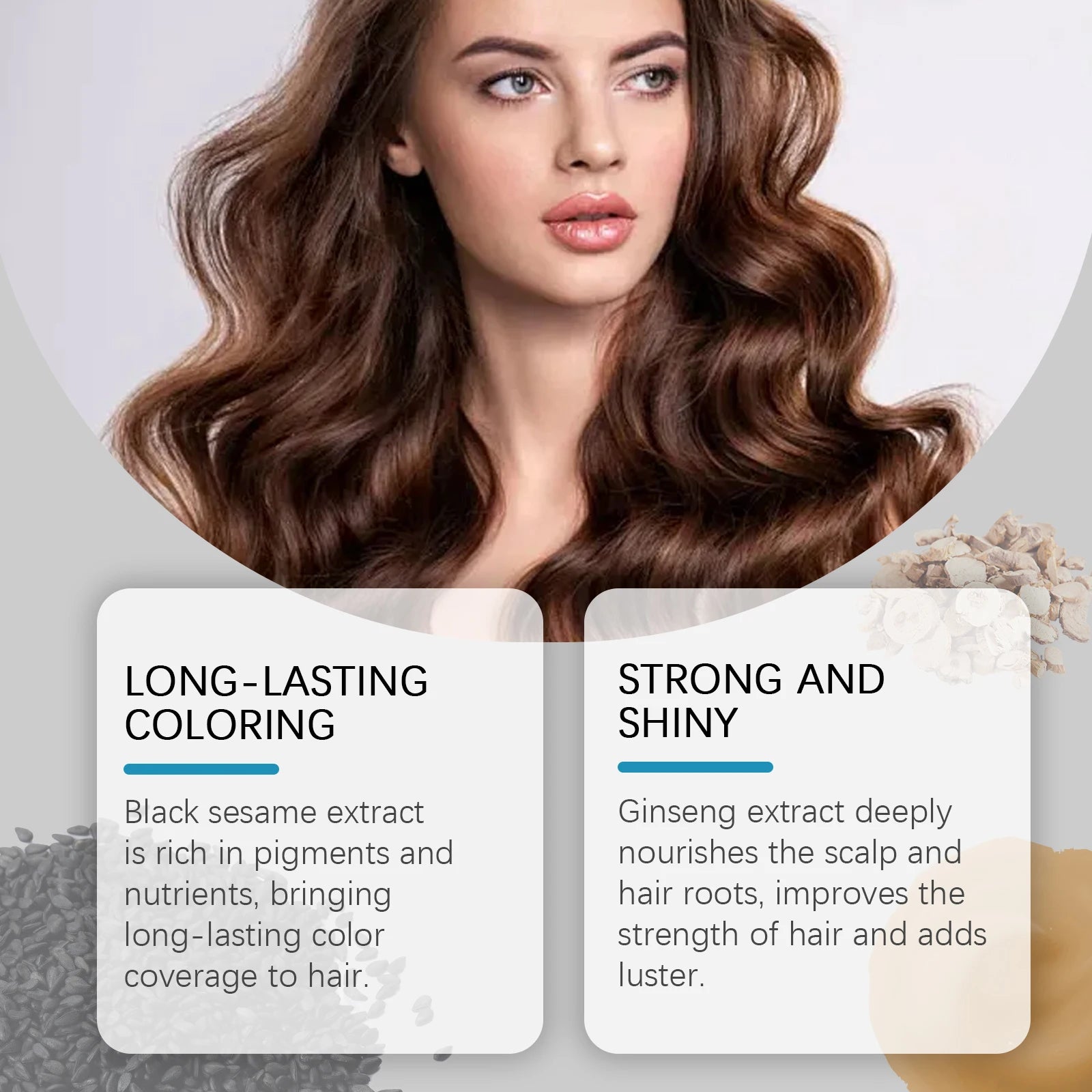 EELHOE Natural Hair Dye Shampoo | Gray & White Coverage, Herbal Formula, 100ml Peaceful Pleasures Health and Wellness