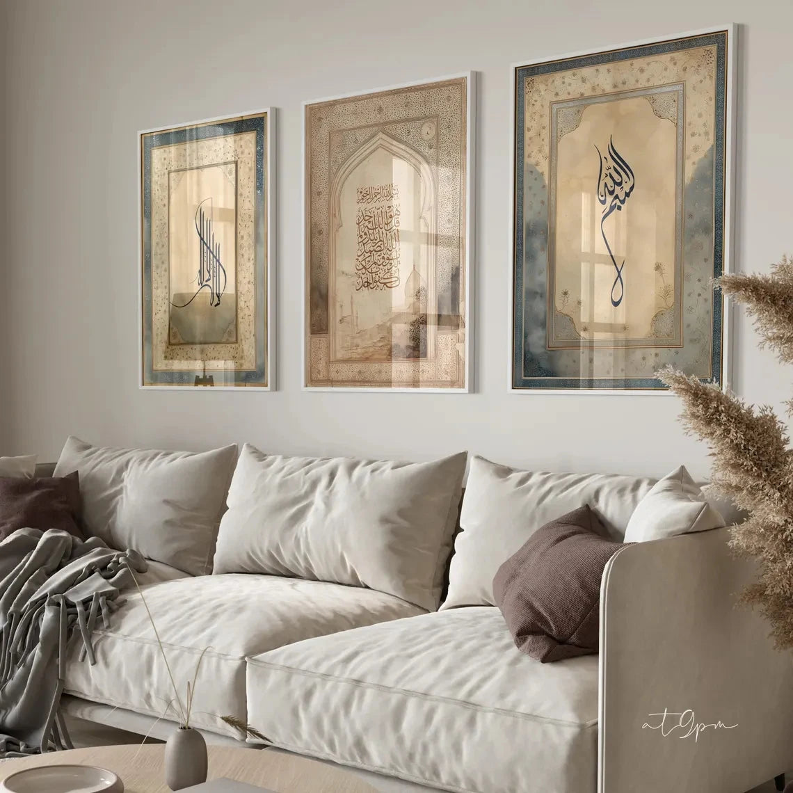 Modern,Religion Islamic Calligraphy Quran Wall Art Print Canvas Painting Poster Picture For Living Room,Bedroom Home Decor Peaceful Pleasures Health and Wellness