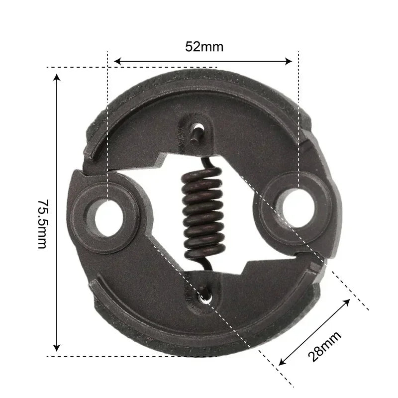 Metal Clutch and Screw Kit for Petrol Brush Cutter Engine 43CC 49CC 52CC Peaceful Pleasures Health and Wellness