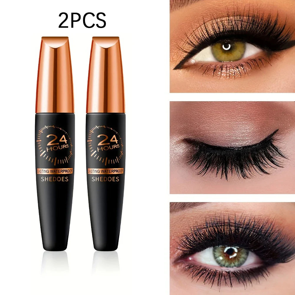 Waterproof Slim Black Mascara – Smudge-Proof Natural Lashes