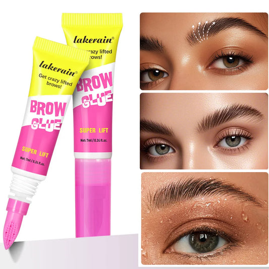 Clear Eyebrow Setting Gel 2-in-1 Brush | Waterproof Brow Lamination Eyebrow Setting Gel Peaceful Pleasures Health and Wellness