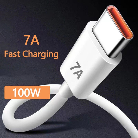 100W 7A USB-C Fast Charging Cable – Huawei, Xiaomi & More USB-C Charging Cable Peaceful Pleasures Health and Wellness