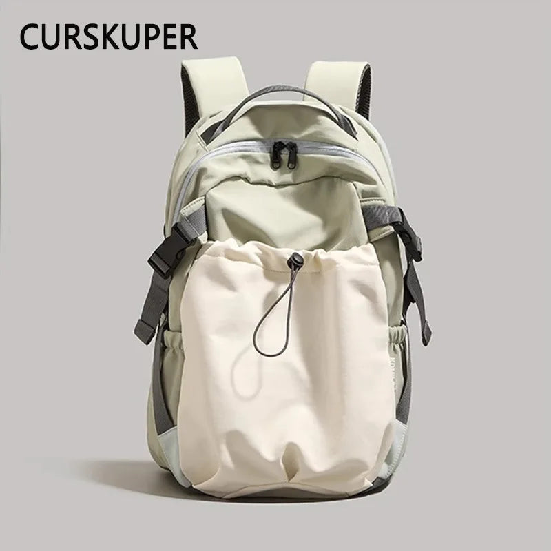 Retro Large Capacity Travel Backpack – Unisex 36–55L Nylon