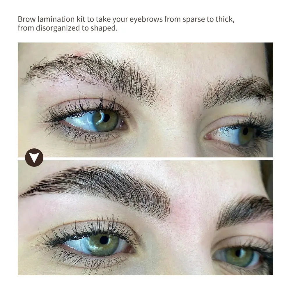 Semi-permanent Brow Lift Perming Brow Lamination Kit Professional With Cling Film Nutrition Keratin Perming Lotion For Home Use Peaceful Pleasures Health and Wellness