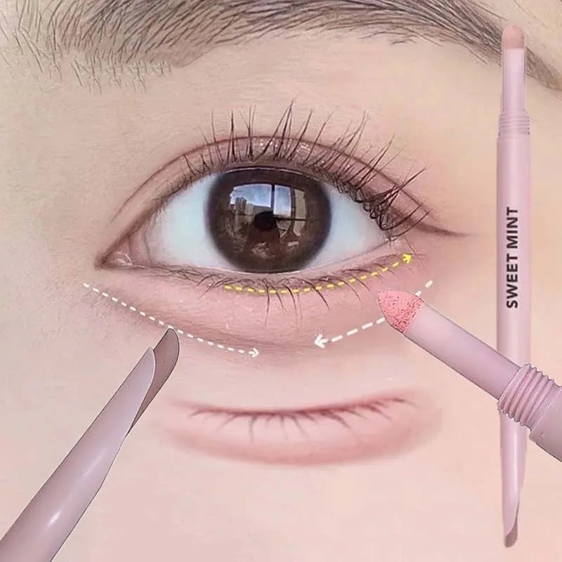 Double-Ended Lying Silkworm Pen – Waterproof Glitter Eyeliner