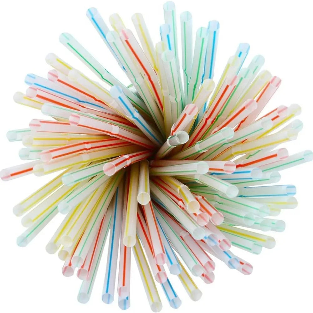 Colorful Disposable Plastic Curved Drinking Straws Reusable Straw 21cm Wedding Party Bar Drink Accessories Birthday 1000/1500PCS Peaceful Pleasures Health and Wellness