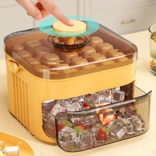 Double Layer Ice Cube Tray with Lid, Bin & Pull-Out Drawer Ice Cube Tray Oasis Select
