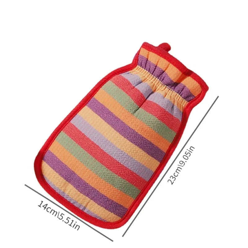 Striped Exfoliating Bath Gloves for Kids & Adults | Shower Mitt