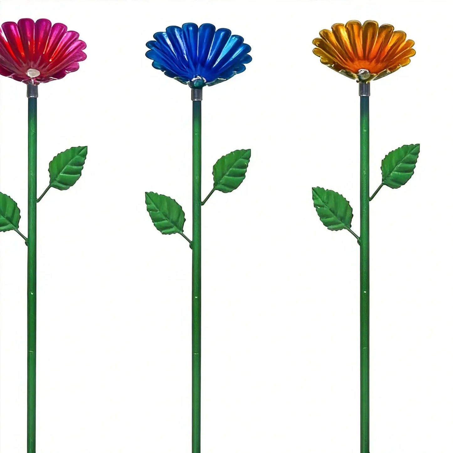 4-Piece Metal Bee Watering Station & Bird Feeder Garden Stake