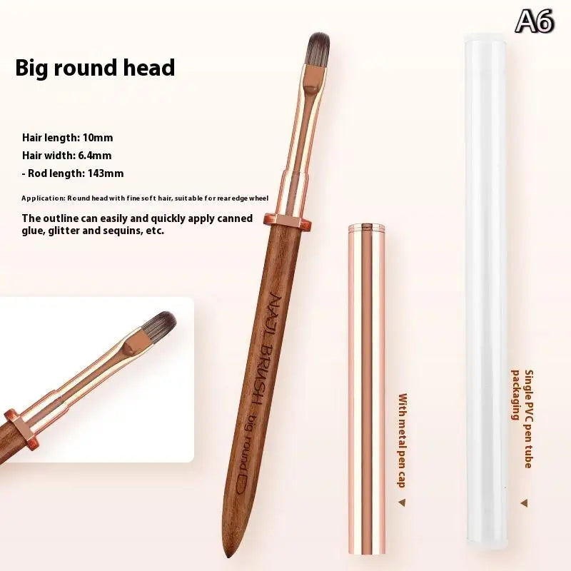 Sandalwood Nail Art Detail Brush – Manicure Painting Pen